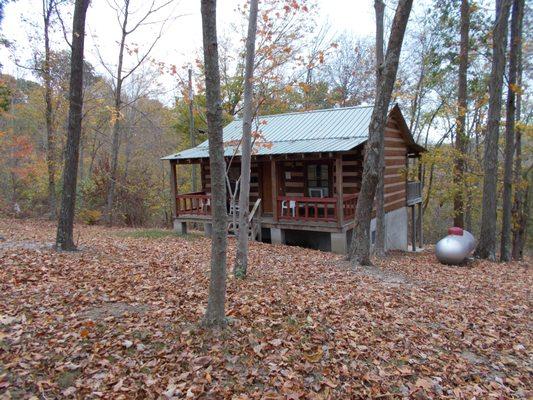 Cabin C will sleep 2 to 6 people and has satellite TV, hot tub and gas grill.