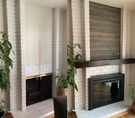 This was a beautiful fireplace upgrade.