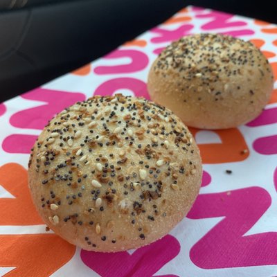 snacking bagel bites