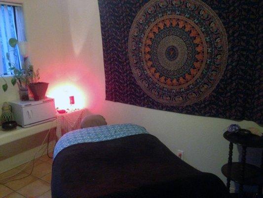 Kellye Houck's Massage space