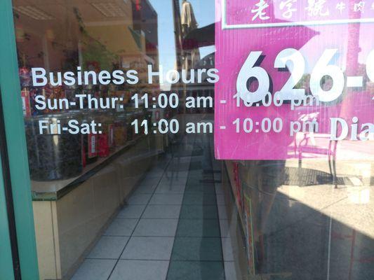 Business hours