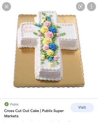 The right cake I ordered from the stores book!