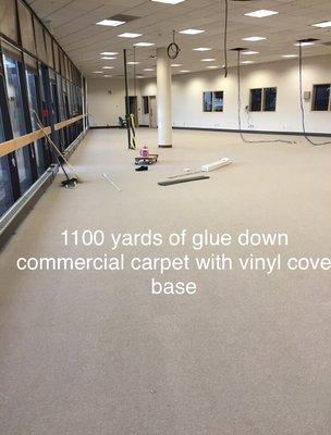 Commercial flooring project