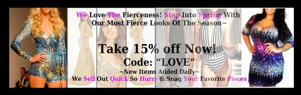 Take 15% Off Now With Code :LOVE" only at www.kamishade.com