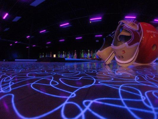 Enjoy Lazer Bowling every Friday and Saturday night beginning at 9pm! Sunday Funday Lazer bowling 12pm-4pm