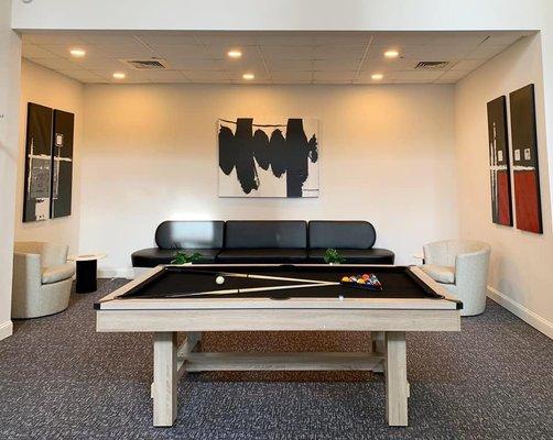 Pool Table inside the Midtown Lounge