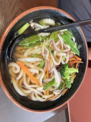 Udon Noodle Soup with Vegetable