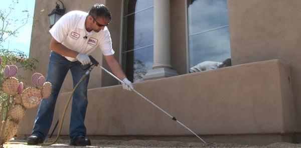 Treating Arizona home for termites.