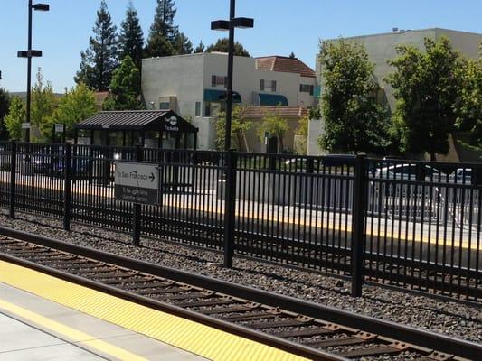 At California Avenue Caltrain Station in Palo Alto.