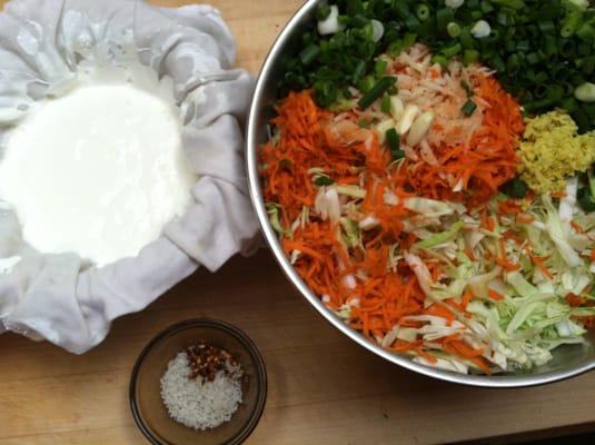 Getting ready to ferment!  Kimchi!