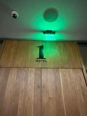 The 1 hotel sign