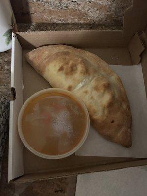 Ginormous calzone - delicious!!!