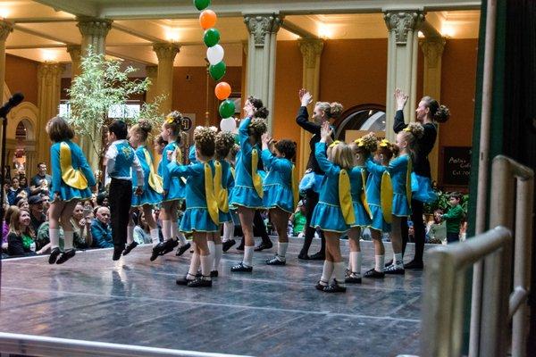 Rince Nua performing at the Landmark Center for the IMDA Day of Irish Dance