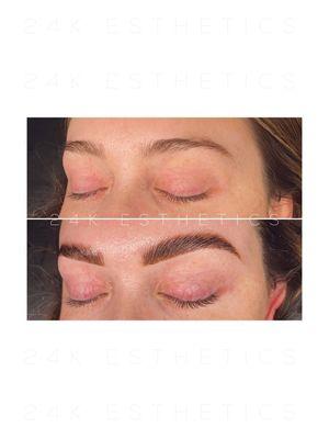 Deluxe brow lamination and tint