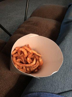 Ordered a large fry and this is what I got! Wow! This place is awful.