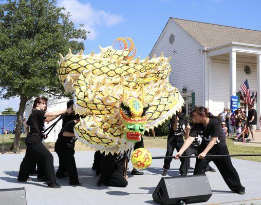 We have a dragon dance team too. You should see it under blacklight!