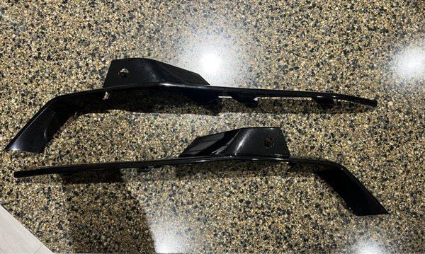 Original OEM front bumper fascia in Carbon Flash Black