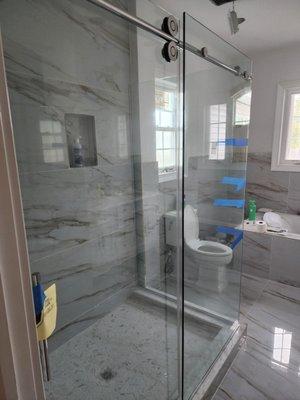 Custom shower for Master bathroom.