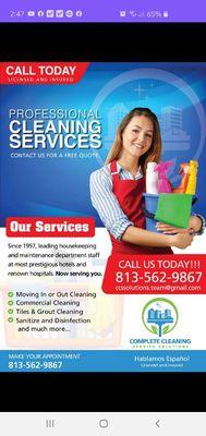 Complete Cleaning Service Solutions