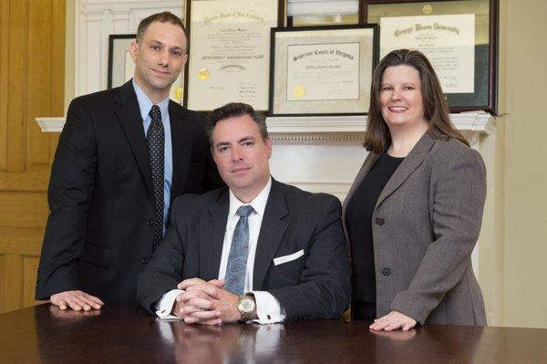 The Magner Law Legal Team: Jeffrey Saradar, James Magner and Meghan Matulka