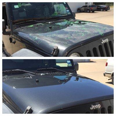 2010 Jeep Wrangler - Before/After Hail Damage Repair