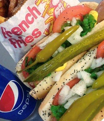 Chicago Style Beef Hot Dog