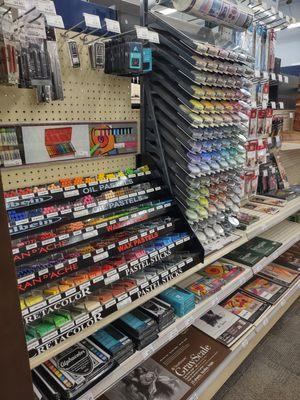 Large variety of pastels and pastel pads