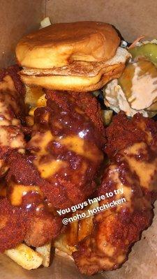 Hot chicken plate