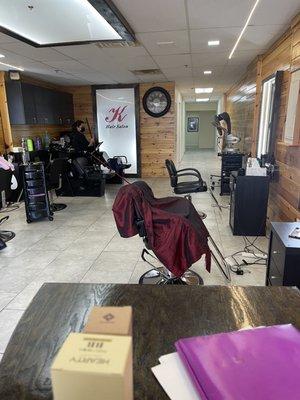 inside of the hair salon