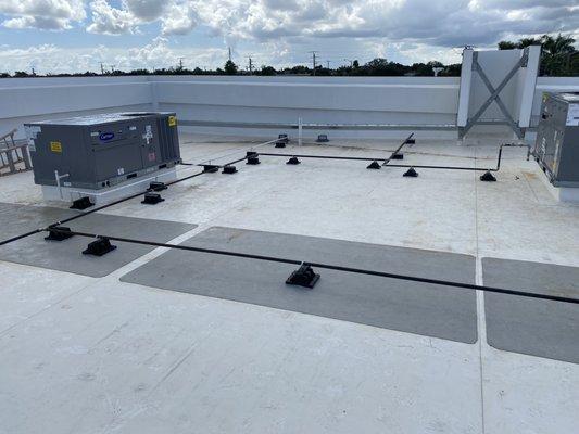 New Gas piping installation for Rooftop units