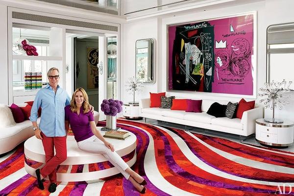 TWO OF OUR FAMOUS CUSTOMERS ...... MR. TOMMY HILFIGER AND HIS WIFE MRS. DEE.WE DESIGNED SOME BEAUTIFUL CUSTOM FRAMES FOR HIS ...