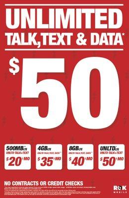 $50 monthly Unlimited everything Super Plan!