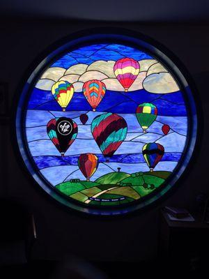 This giant stained glass window is quite impressive in person!