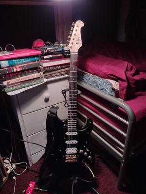 The $100 Strat copy that is actually not that bad.