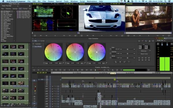 Avid Media Composer is being used at Photolithic Films Web Video (Hollywood's industry standard for editing)