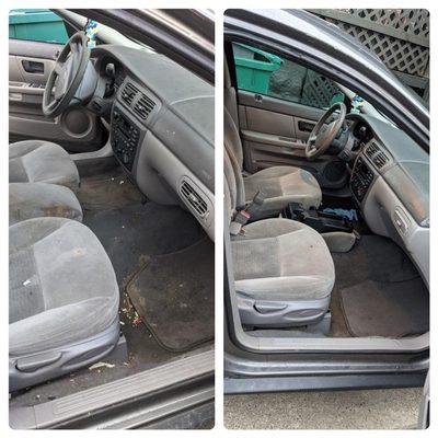 Before and after on a Ford Taurus!