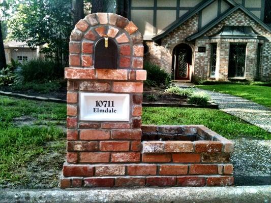 Brick mailbox in Austin, Tx