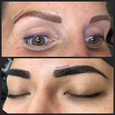 Diamond brows and powder brows are all the rage at Diamond ink in Ogden! What's the best look for you? We can help with a free consultation!