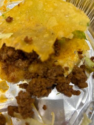 Supposed to be a taco!!  Grossly greasy and gross  !  Yuk  I didn't know Mexican food could be this disgustingly nasty!!!