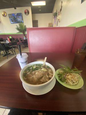 Pho with Brisket, Boba Tea