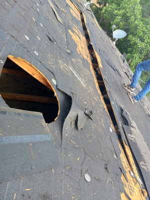 Damaged Roof...