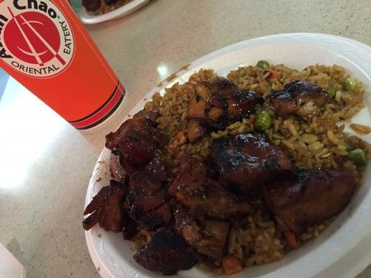 Bourbon Chicken and Fried Rice