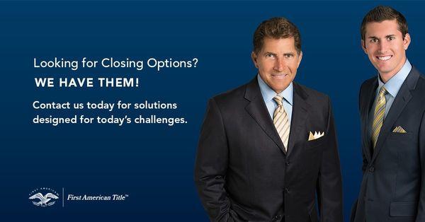 Our 25th escrow closed this year that other title companies turned down.