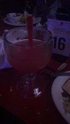 Strawberry margarita (half drunken)