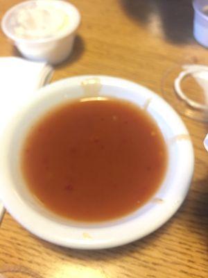 WB's special mild sauce - yummy!