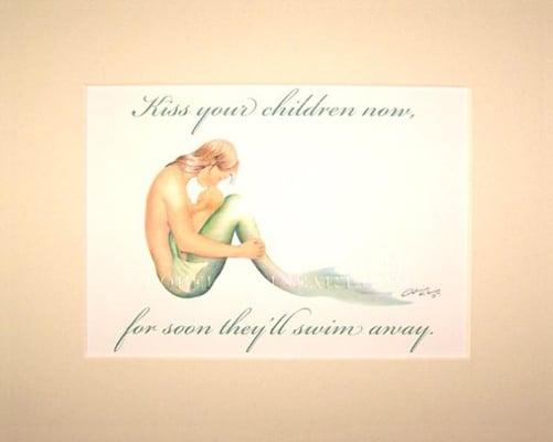 Mermaid Mother and Baby Art & Story by Robert Kline