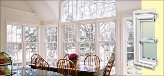 A double hung can be opened from the bottom or lowered from the top. It also tilts in so you can clean your window from the inside....