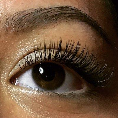 C curl 12mm Classic eyelash extensions by Theresa at The Courtyard Salon