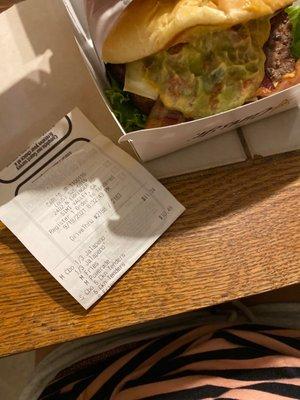 Ordered Jalapeño Burger as seen on receipt and was given this...