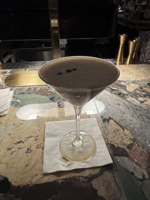 espresso martini from lobby bar